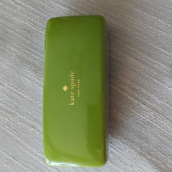 Kate Spade Two-Tone Eyeglass Case Blue & Green - Picture 5 of 11